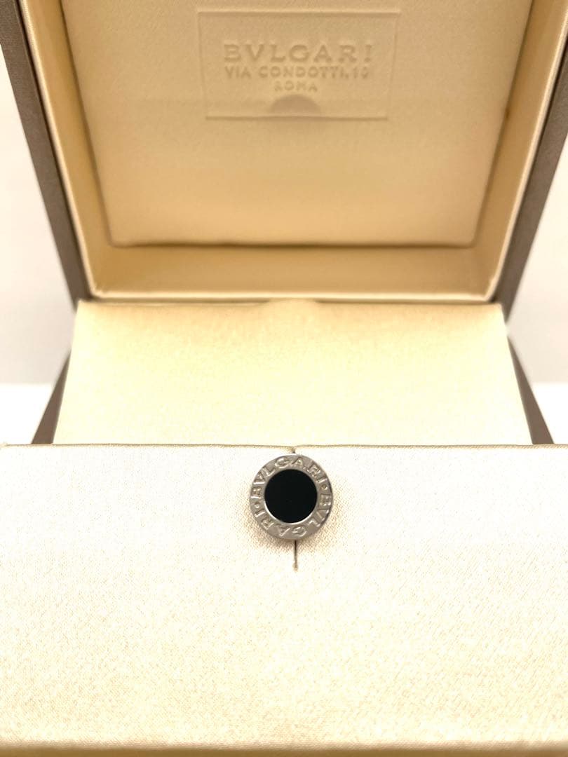 BVLGARI ブルガリ ブラック ピアス(片耳用) 750 K18 18金