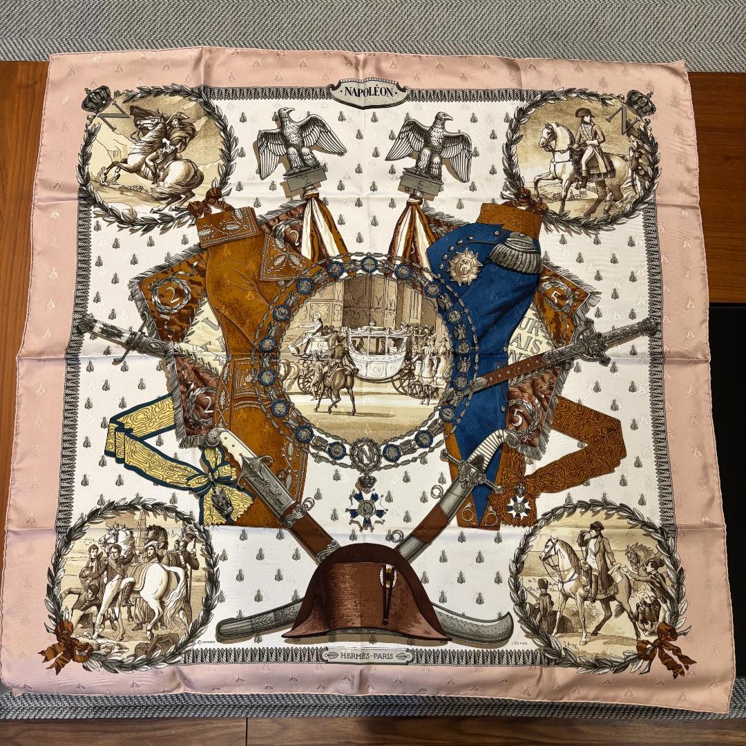 エルメス（HERMES）、スカーフ、ナポレオン（NAPOLEON）、新品