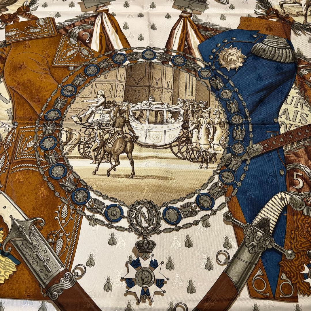 エルメス（HERMES）、スカーフ、ナポレオン（NAPOLEON）、新品