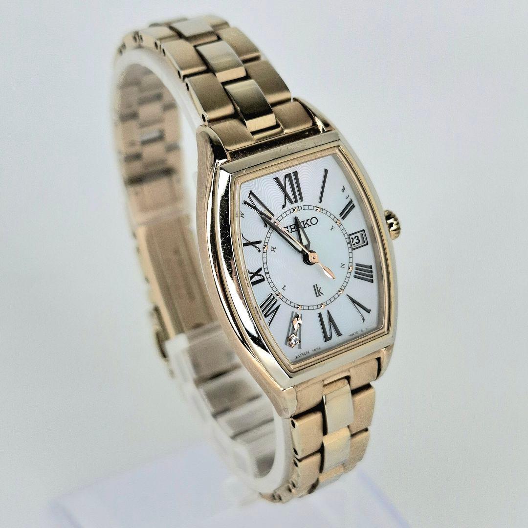 ✨良品 セイコー ルキア SEIKO lk ソーラー 電波 チタン ゴールド