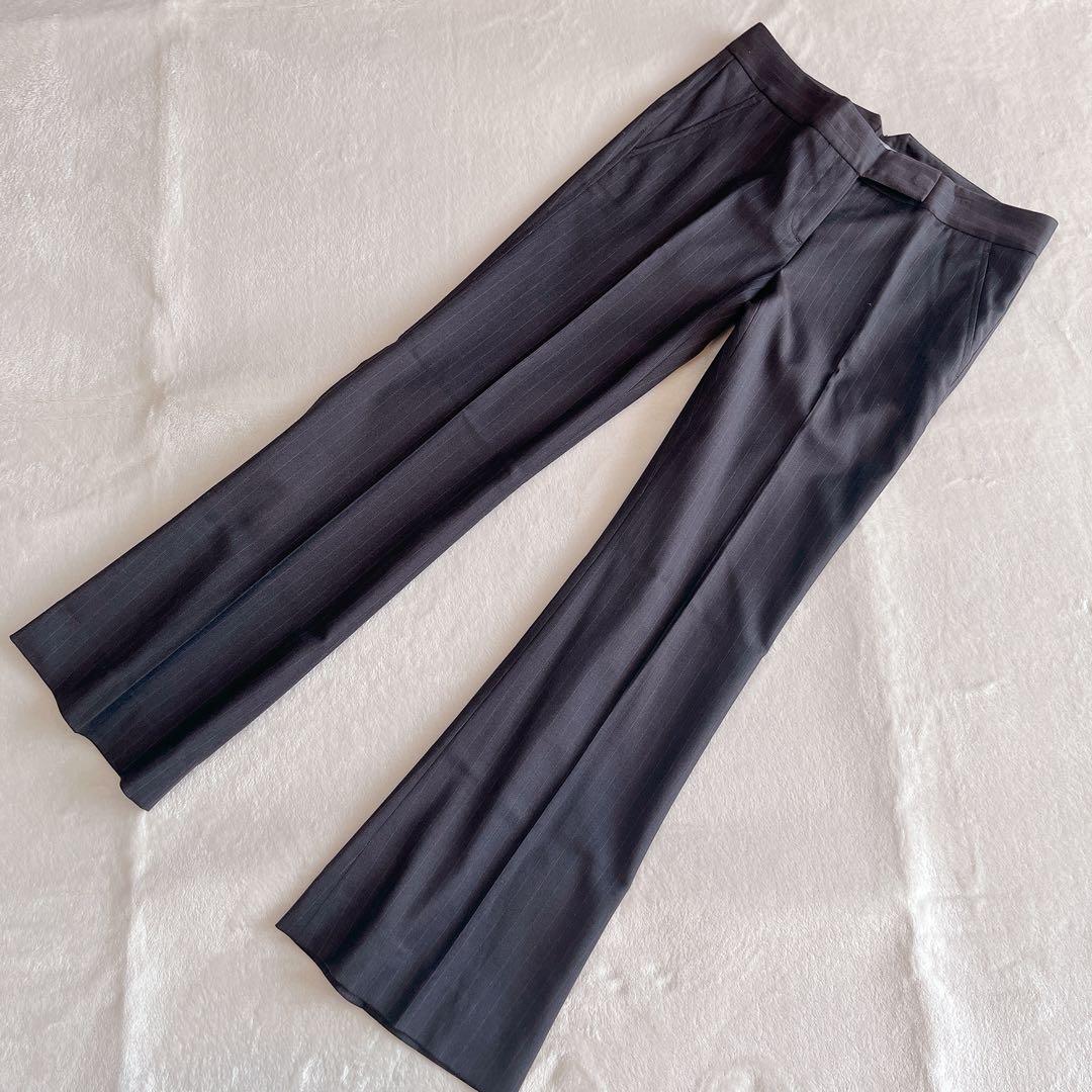 セオリーリュクス♦︎パンツスーツ♦︎M♦︎L♦︎シルク♦︎ダークグレー♦︎レディース♦︎