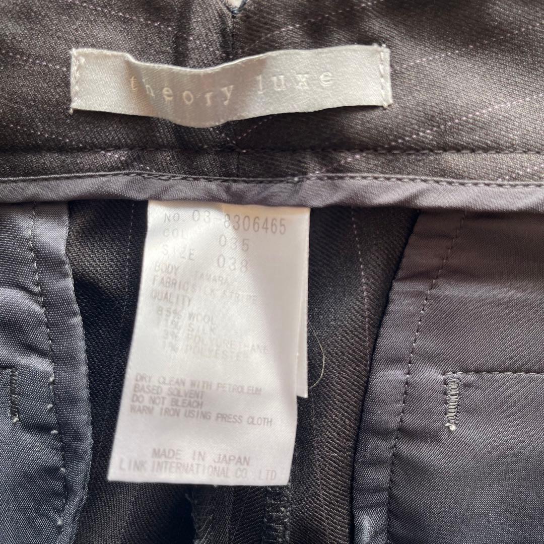 セオリーリュクス♦︎パンツスーツ♦︎M♦︎L♦︎シルク♦︎ダークグレー♦︎レディース♦︎