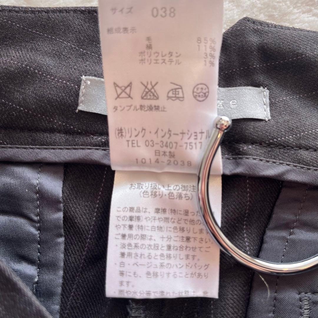 セオリーリュクス♦︎パンツスーツ♦︎M♦︎L♦︎シルク♦︎ダークグレー♦︎レディース♦︎