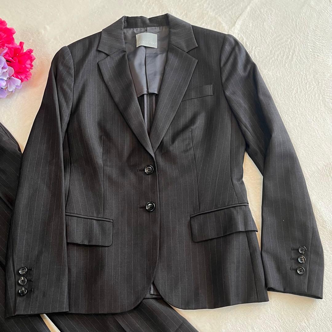 セオリーリュクス♦︎パンツスーツ♦︎M♦︎L♦︎シルク♦︎ダークグレー♦︎レディース♦︎