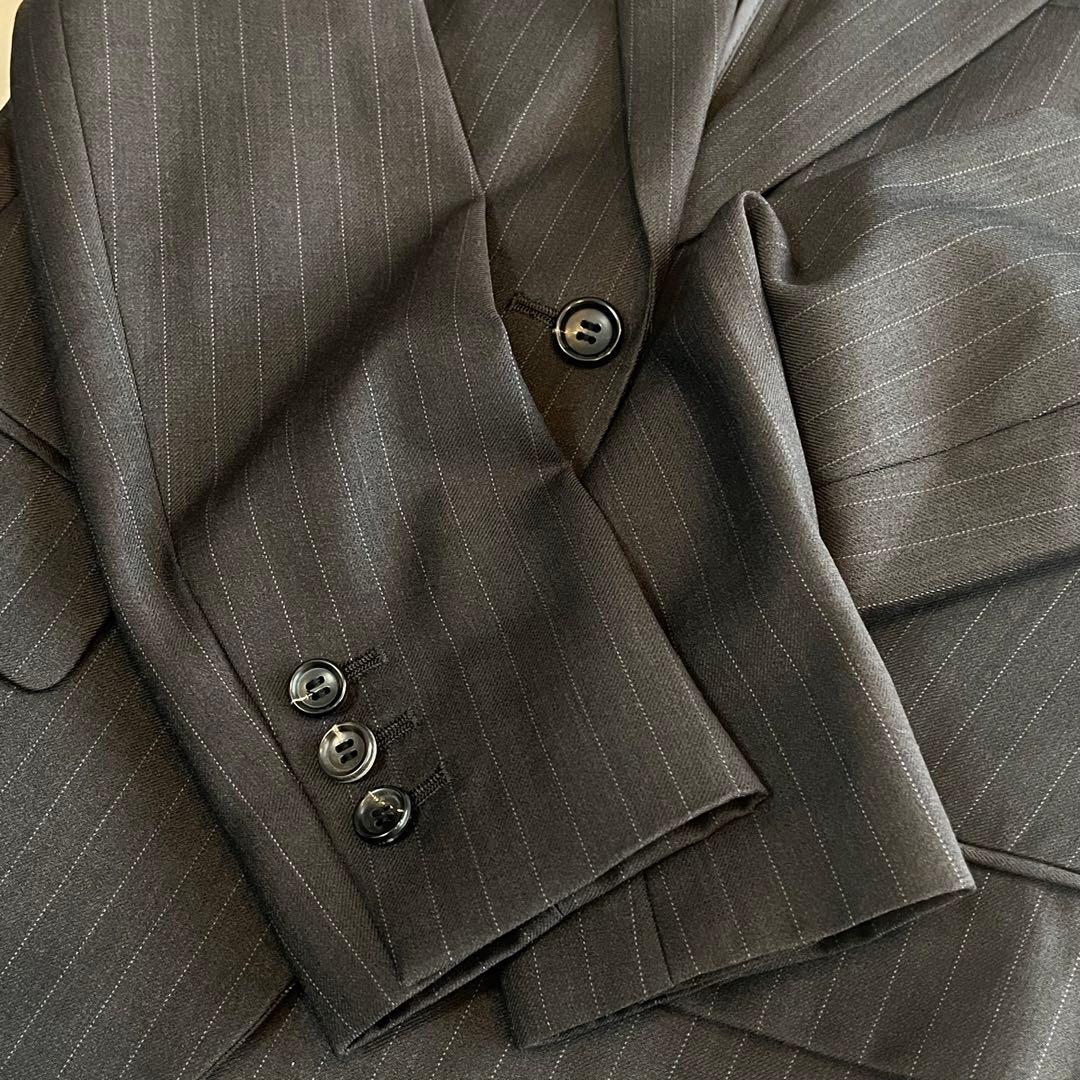 セオリーリュクス♦︎パンツスーツ♦︎M♦︎L♦︎シルク♦︎ダークグレー♦︎レディース♦︎