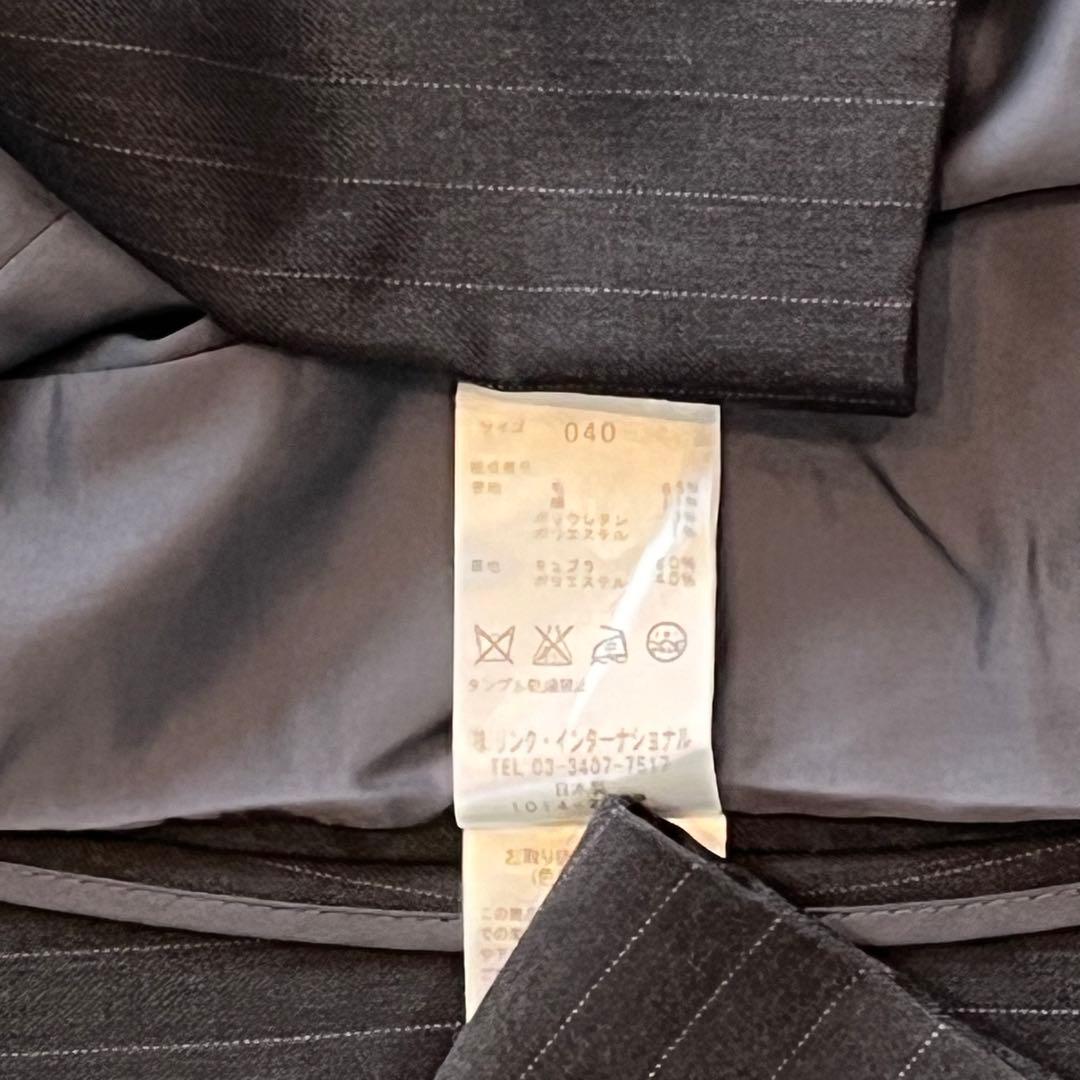 セオリーリュクス♦︎パンツスーツ♦︎M♦︎L♦︎シルク♦︎ダークグレー♦︎レディース♦︎