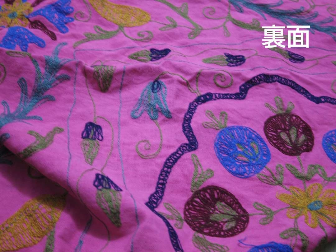 #87 スザニ刺繍 / インド / ラリーキルト / カンタキルト / 薄手