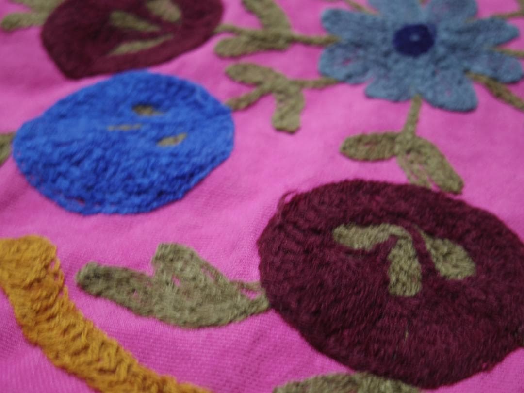 #87 スザニ刺繍 / インド / ラリーキルト / カンタキルト / 薄手