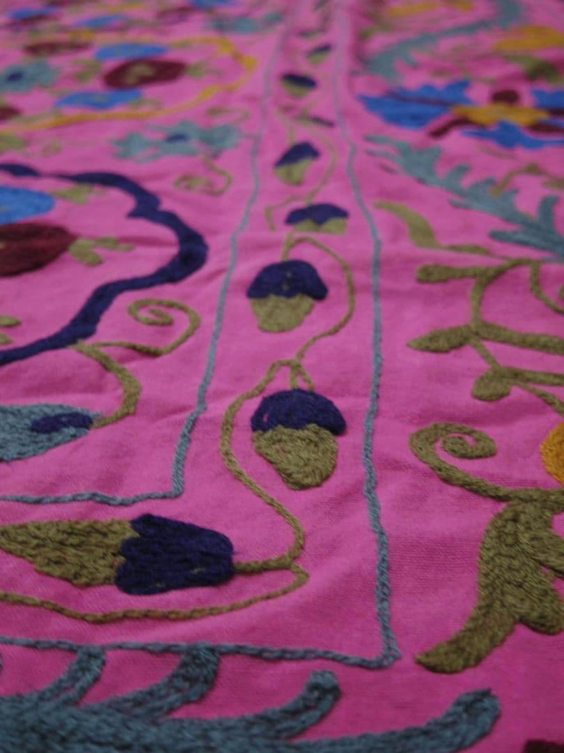 #87 スザニ刺繍 / インド / ラリーキルト / カンタキルト / 薄手