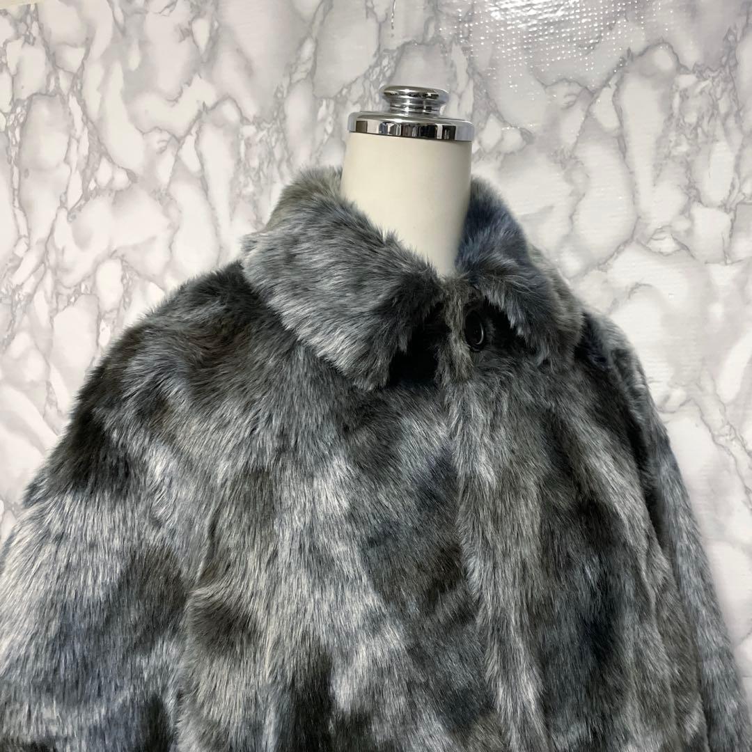 新品タグ付き　BALENCIAGA コレクションライン　ファーロングコート　正規