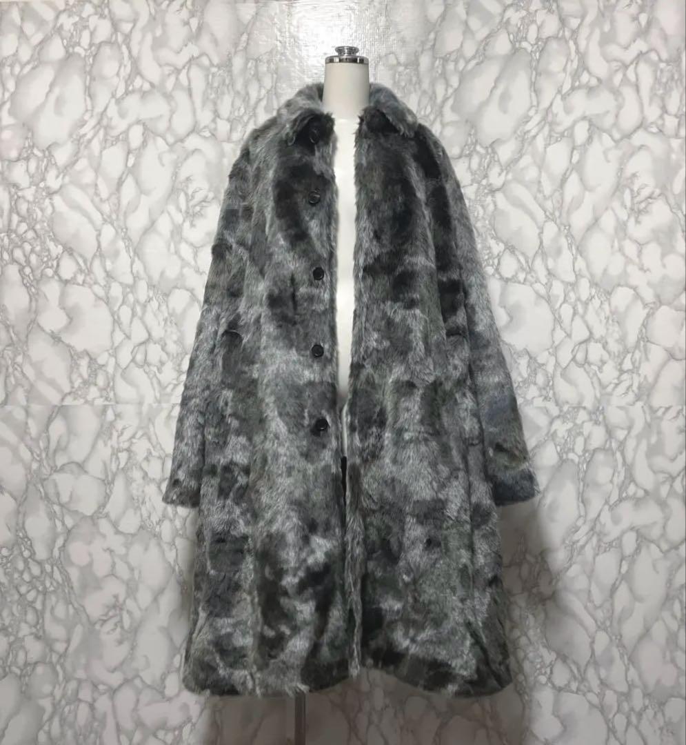 新品タグ付き　BALENCIAGA コレクションライン　ファーロングコート　正規