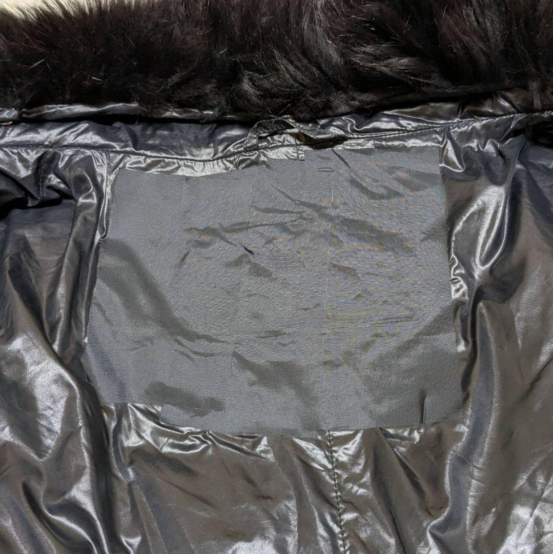 HERNO ヘルノ ダウンコート ロング フォックスファー ブラック L