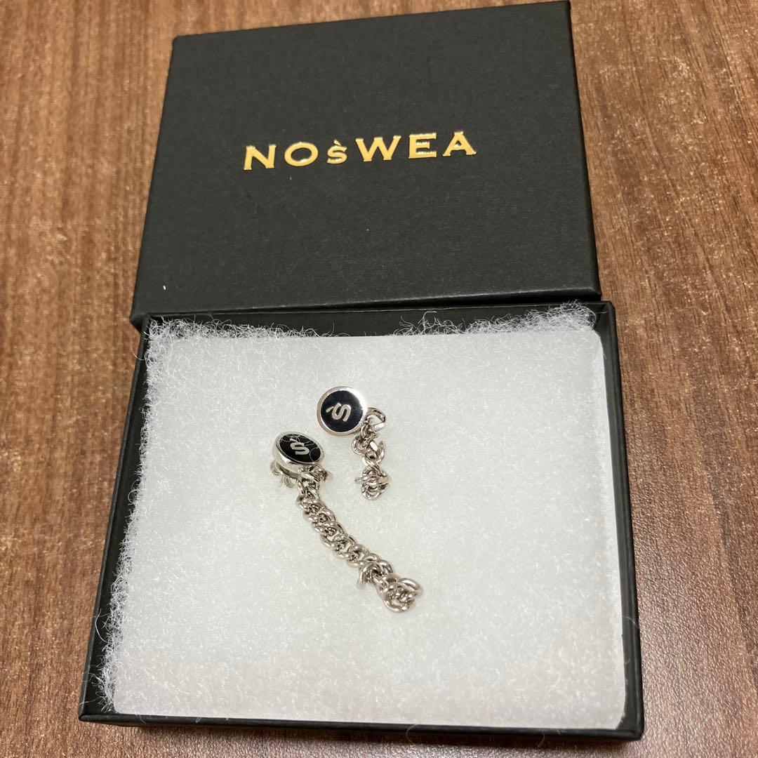NO$WEA チェーン付きブラックピアス花村想太