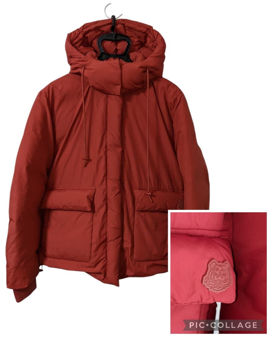 KENZO ダウン 90% L タイガー 美品 フード付 2WEY