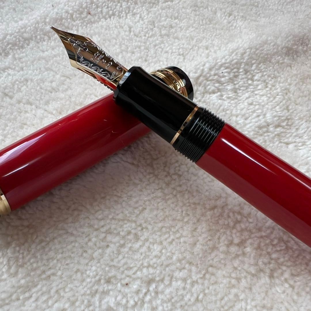 新品未使用 カスタム845 万年筆 朱赤 M中字 パイロット