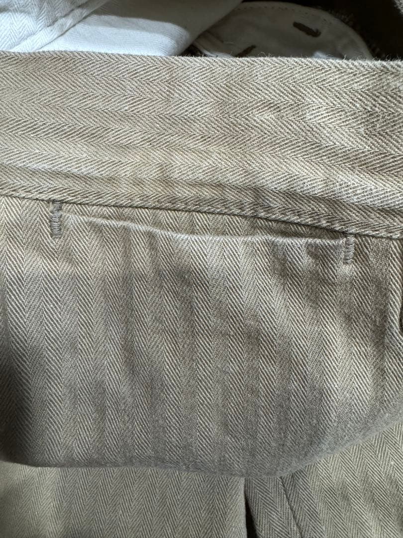 AtLast ＆ Co ヘリンボーントラウザーパンツ テンダーロイン w38