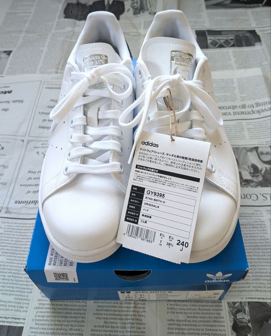 なみ【新品・タグ付・レア】adidas STAN SMITH 24cm白