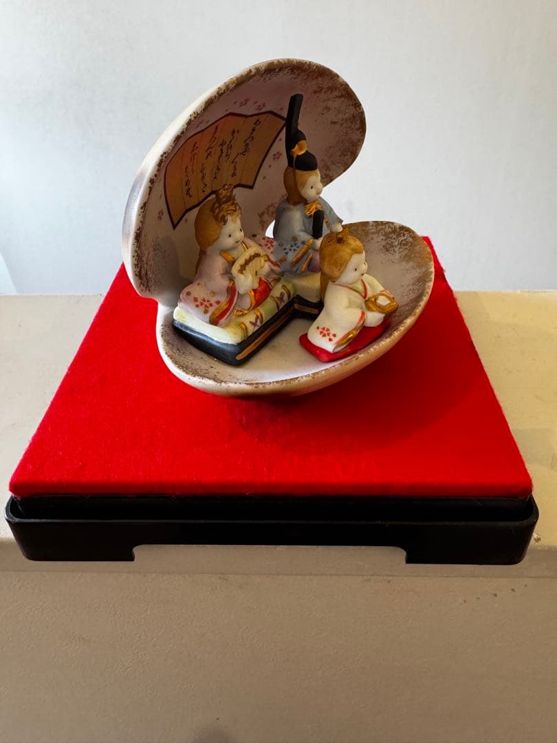 雛飾り 陶器 貝がらびな5人セット 桃の節句