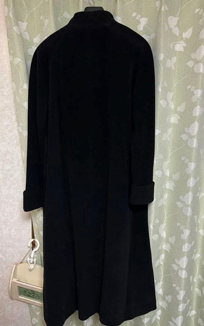 Burberry 黒 ロングコート　7AR アンゴラ、羊毛　未使用