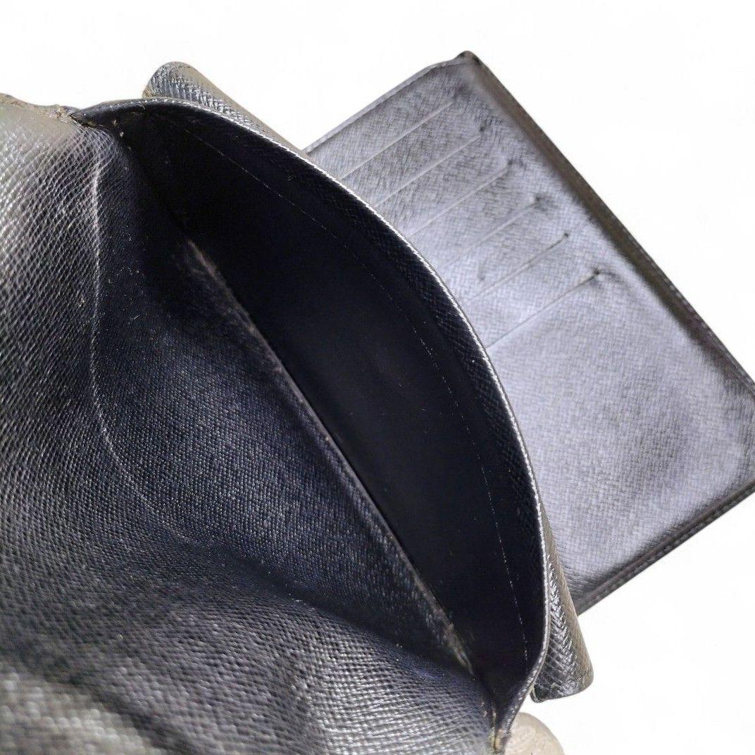 美品 エピ ポルトトレゾール エテュイパピエ 三つ折り 財布 証明書ケース付 黒