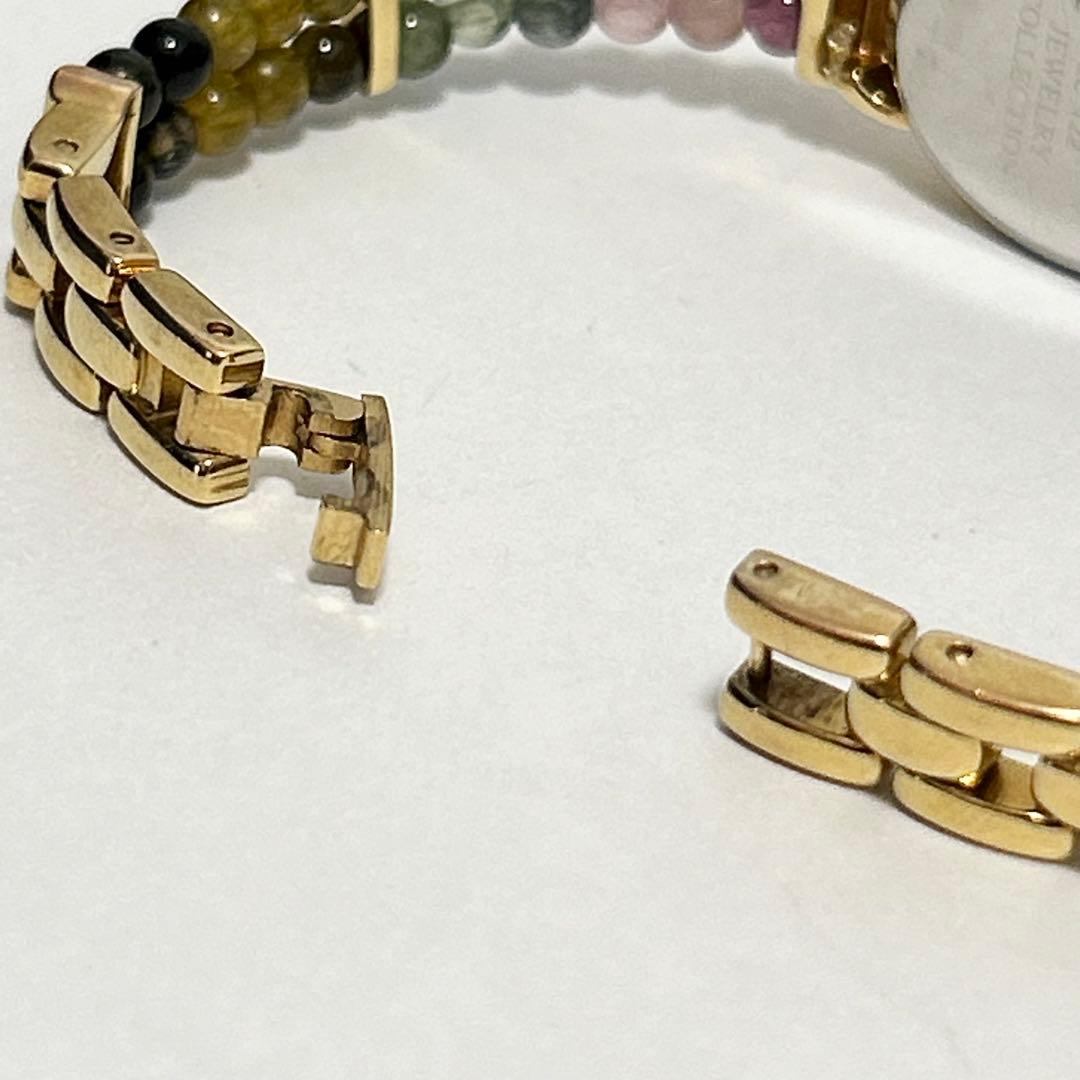 稼働/新品電池 ジュエリーコレクション ピンクシェル ブレスウォッチ