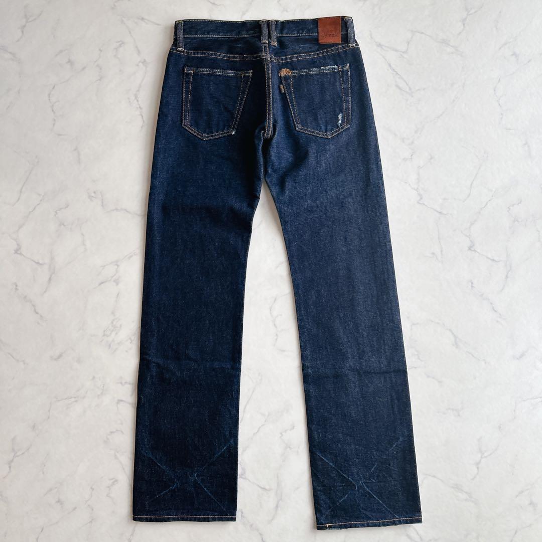 chimala × SHIPS デニムパンツ ダメージ加工 ドット刺繍 W26