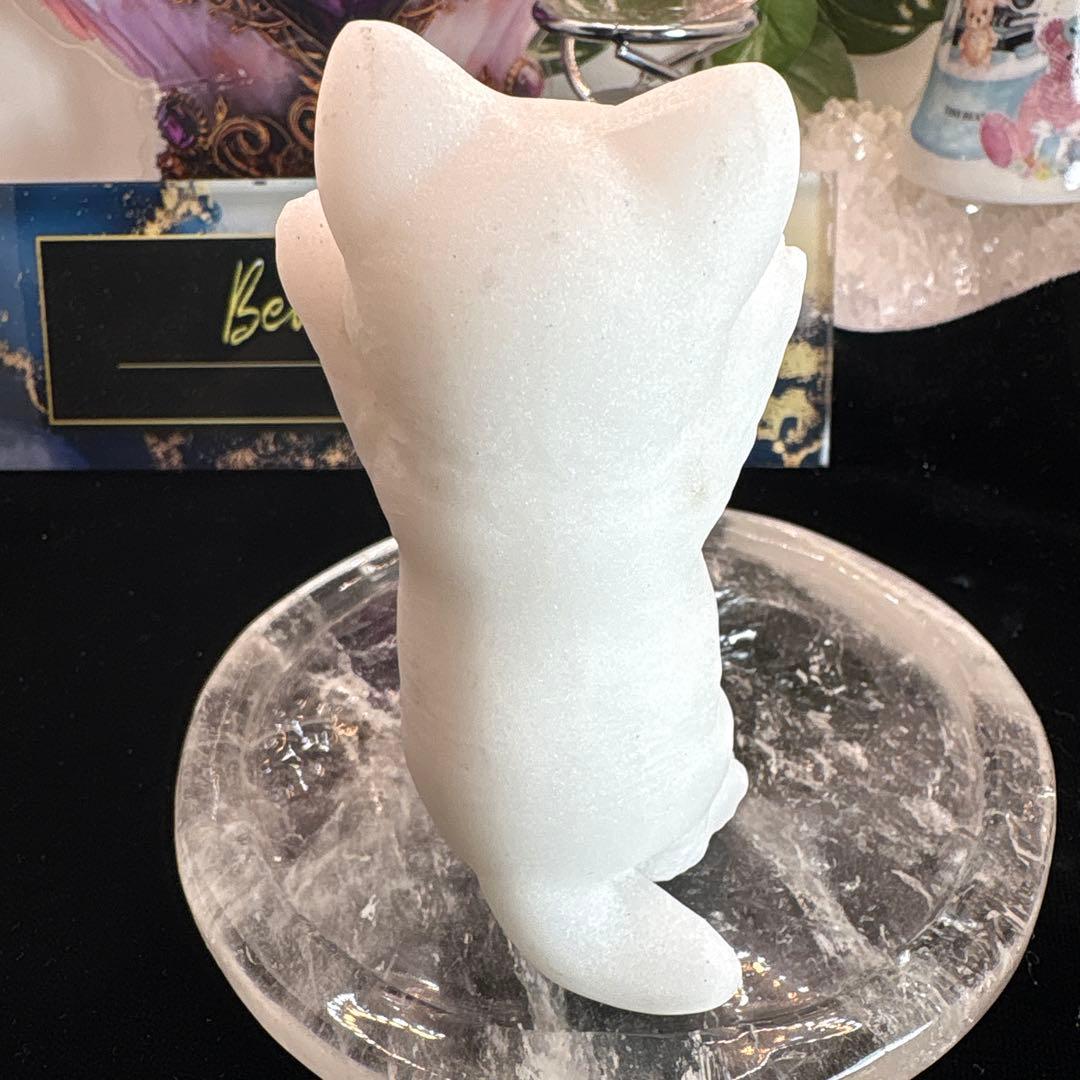 アラバスター立ち猫ちゃんNo.2417