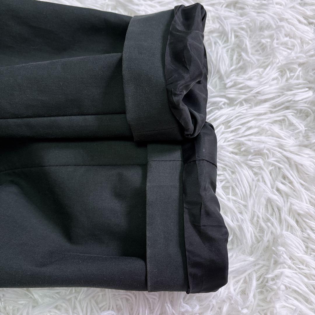 CELINE ロング　トレンチコート ユニセックス　ブラック　コットン　40