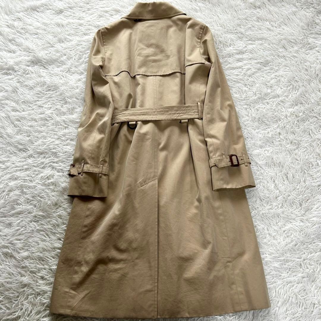 バーバリーロンドン　トレンチコート　ライナー付き　ロング丈　ベージュ　M相当