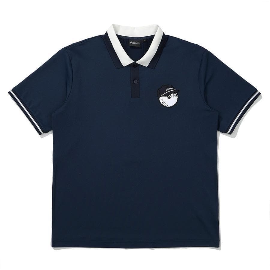 マルボンゴルフ ポロシャツ malbon golf メンズ シャツ 紺色XL