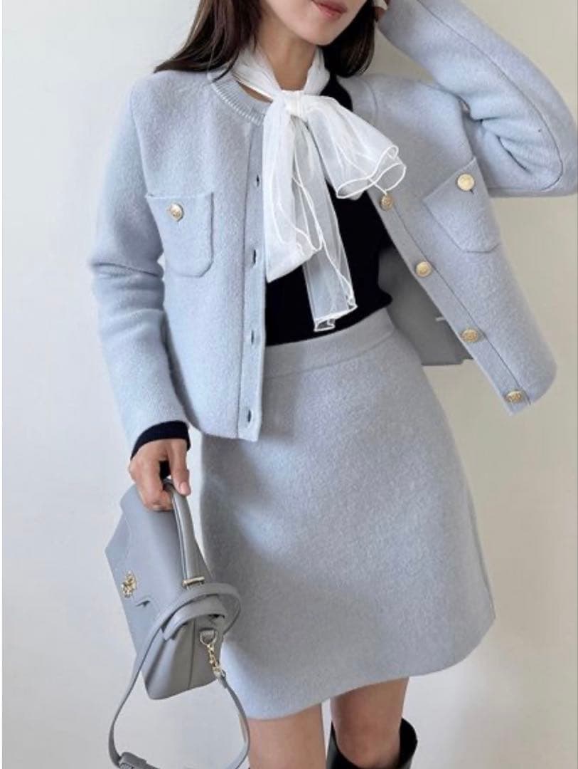 【SNIDEL】フォックスニットジャケット