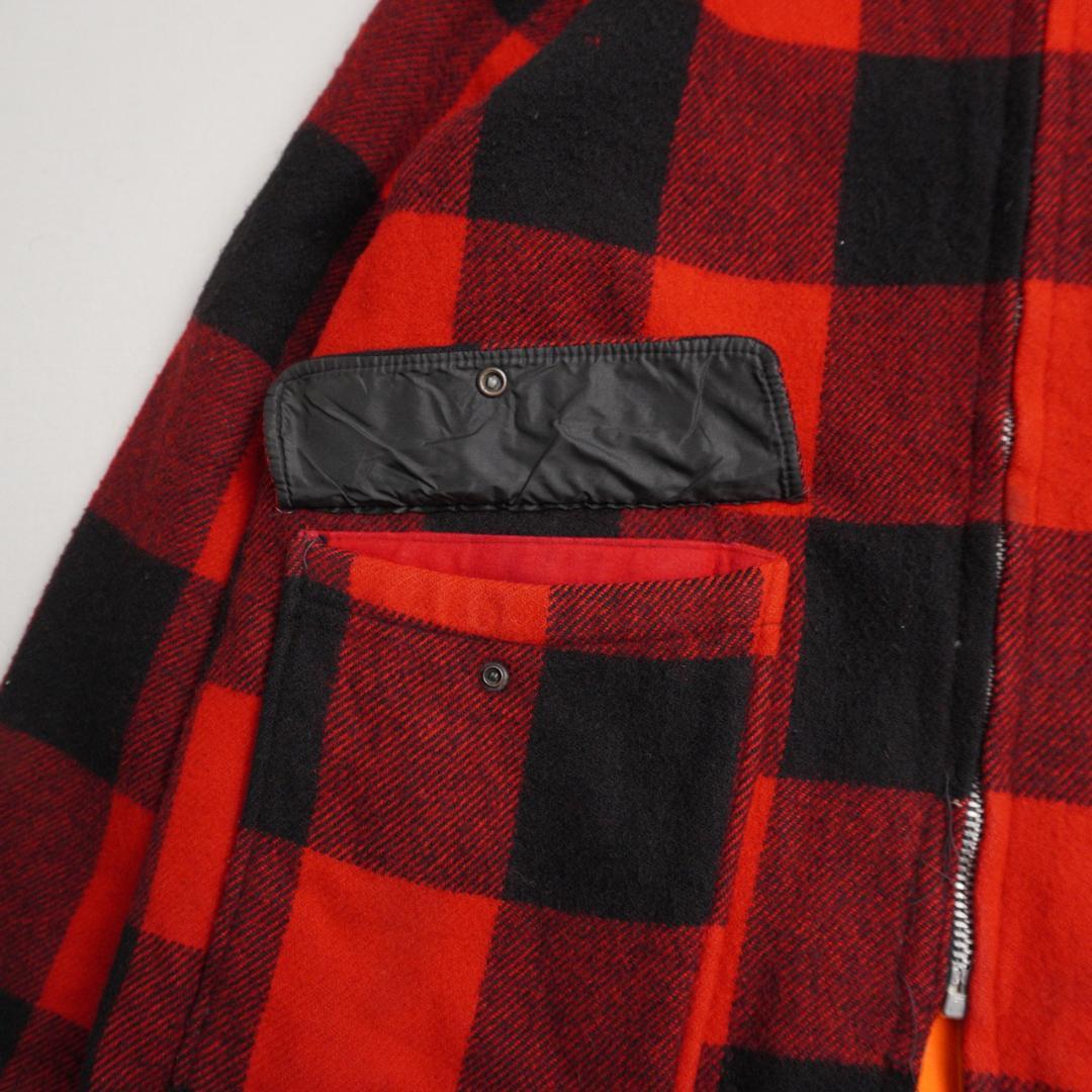 80s Woolrich USA製 バッファローチェック 中綿ウールジャケット