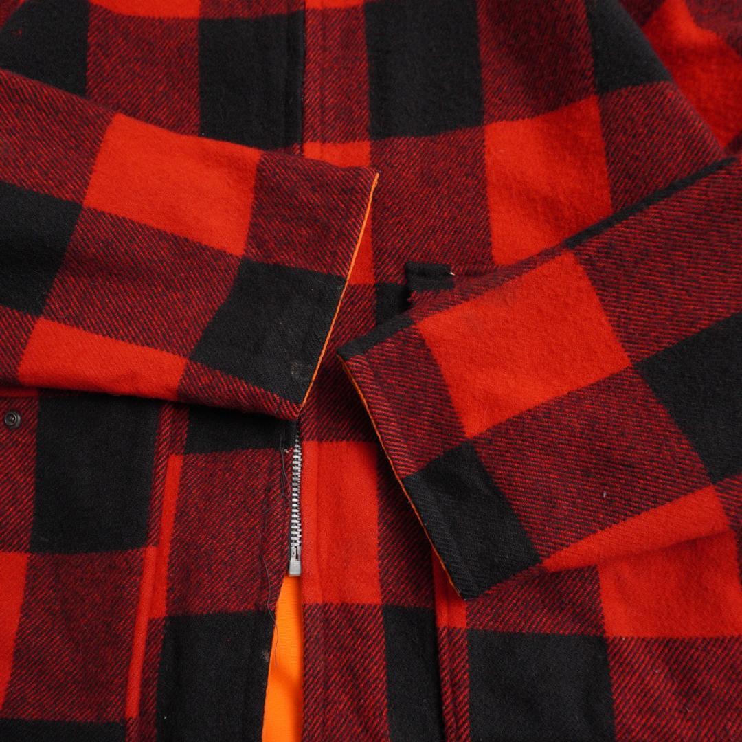 80s Woolrich USA製 バッファローチェック 中綿ウールジャケット
