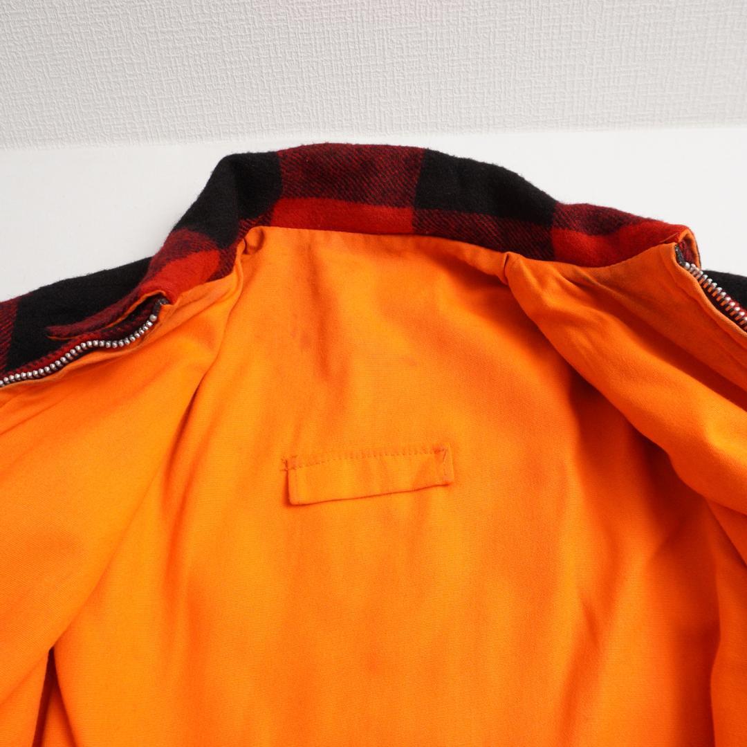 80s Woolrich USA製 バッファローチェック 中綿ウールジャケット