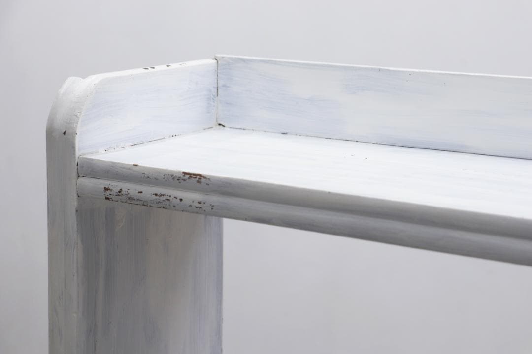 レトロ 無垢材 ペイント 本棚 シェルフ 飾り棚 ラック 書庫 ヴィンテ ージ