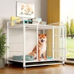 犬 ゲージ 屋根付き サークル ベーシック ペットケージ 金属材料 プッシュプル