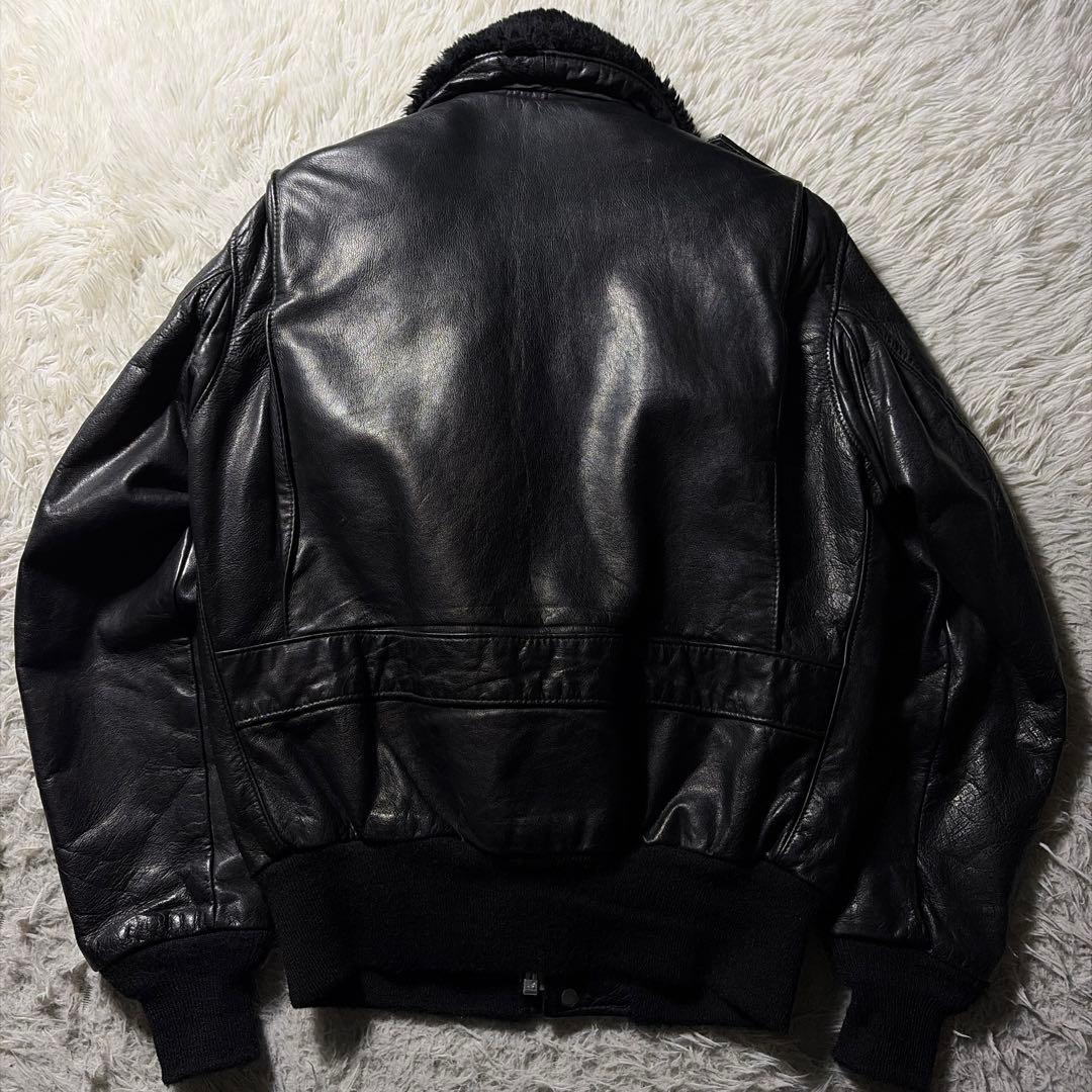 【米国製】schott フライトジャケット　 G-1 184SM ブラック　38