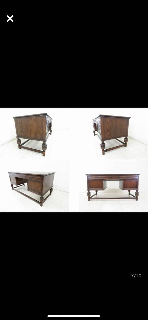 イギリス製高級木製机