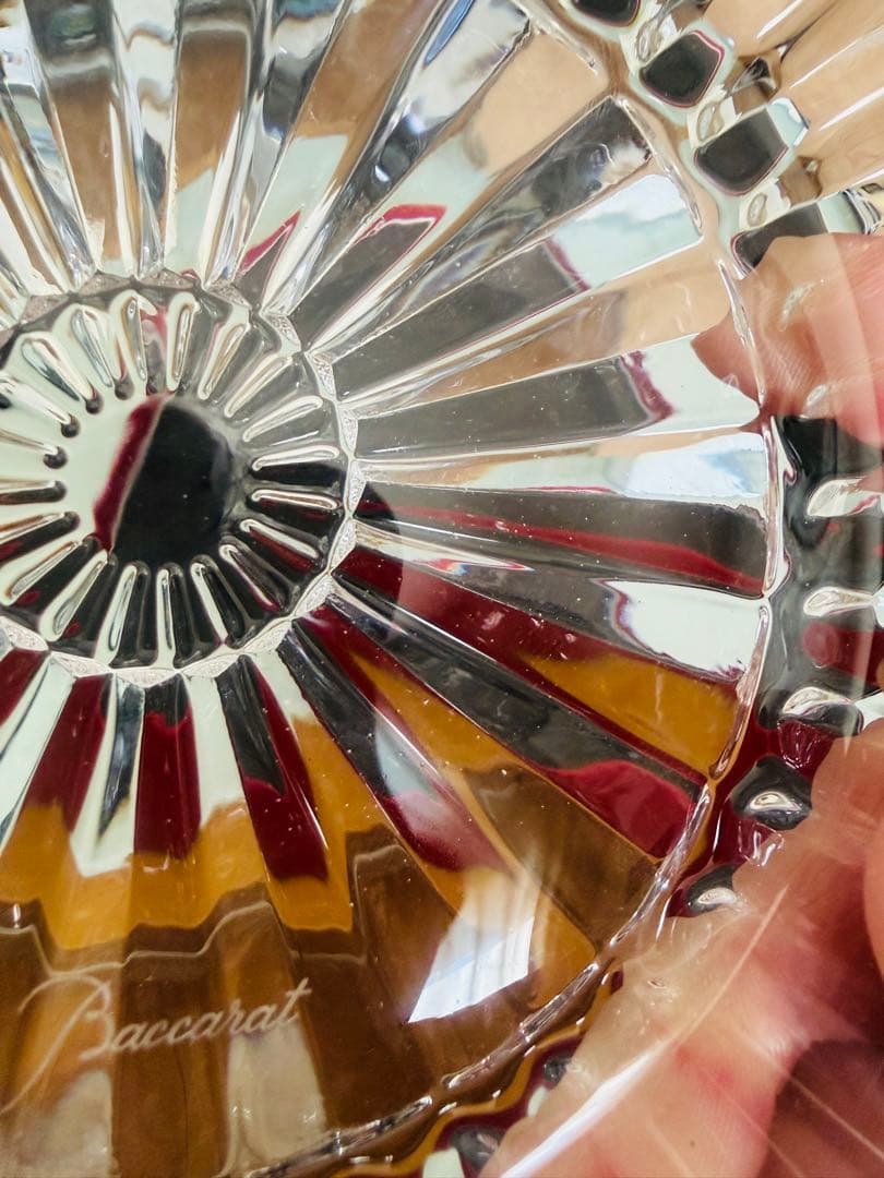 バカラ クリスタル仏陀 プレート付 箱・紙袋付 美品