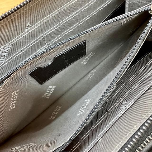 ●MONTBLANCホワイトスター　 ダブルラウンドファスナー オーガナイザー