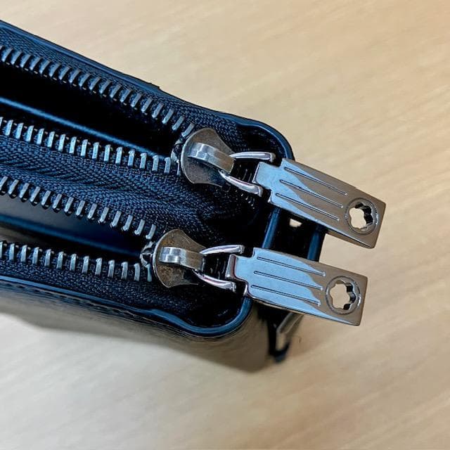 ●MONTBLANCホワイトスター　 ダブルラウンドファスナー オーガナイザー