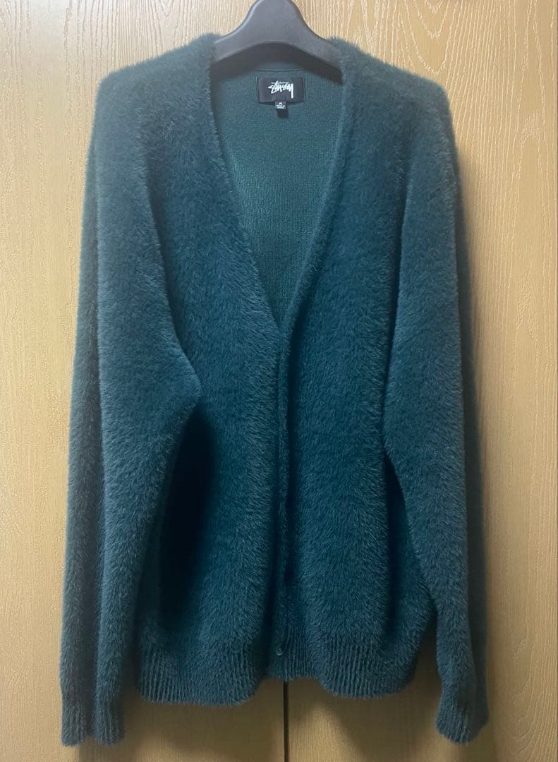 トップス stussy shaggy cardigan