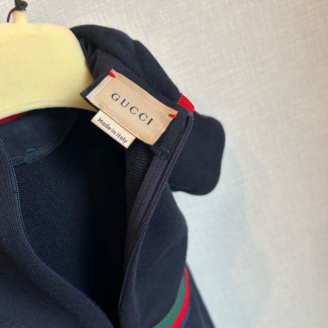 GUCCI ネイビー ワンピース 襟付き　24m