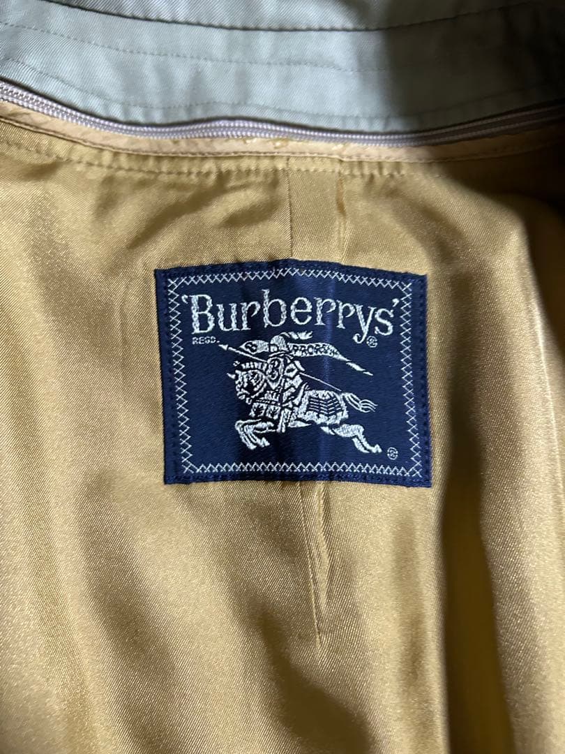 バーバリーズ ステンカラーコート 比翼 ライナー ノバチェック XＬ　ロング