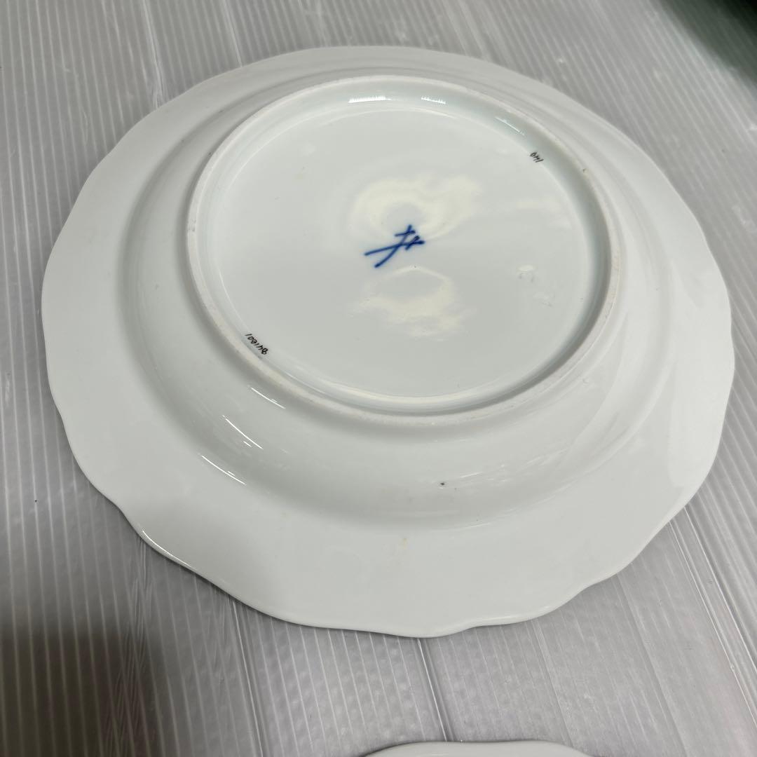 食器　マイセン　2皿セット　丸皿　ケーキ　サラダ　デザート皿　マホニア