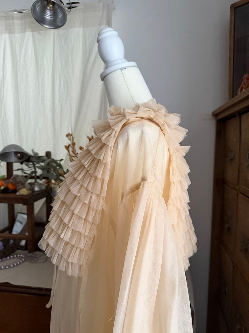 CAROLINA GLASER ワンピース　ベスト付き チュールトレンチコート