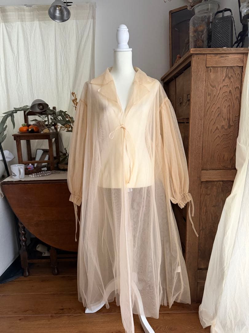 CAROLINA GLASER ワンピース　ベスト付き チュールトレンチコート