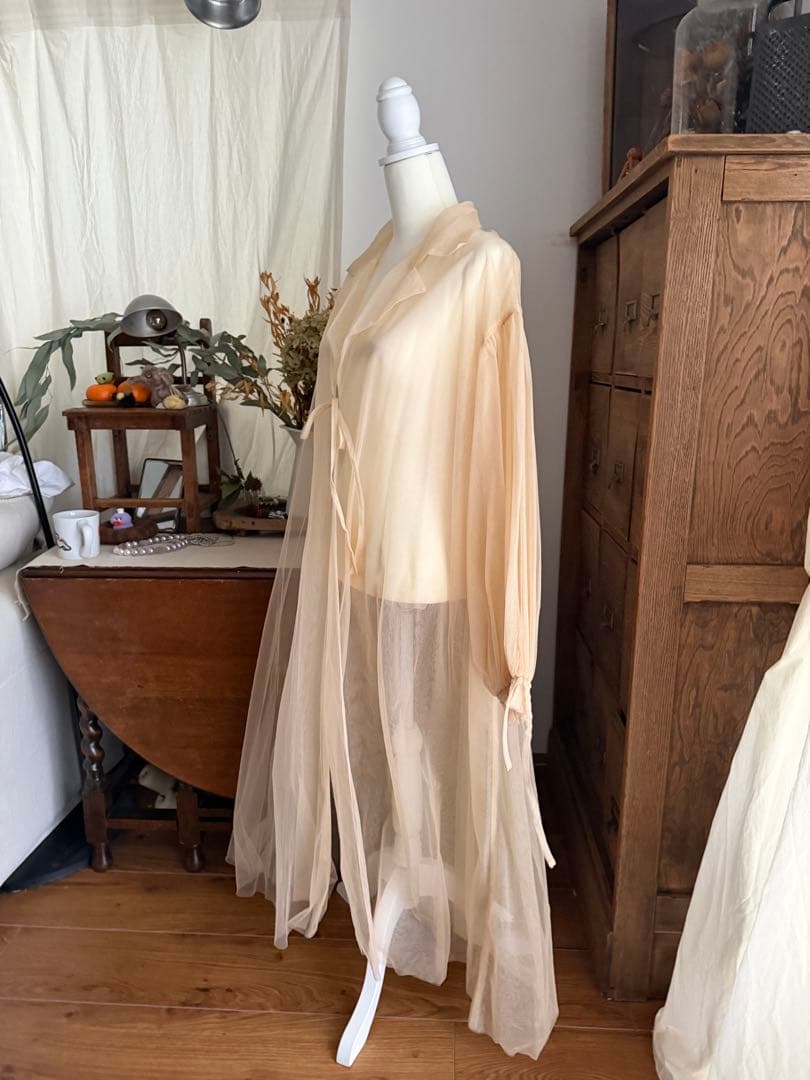 CAROLINA GLASER ワンピース　ベスト付き チュールトレンチコート