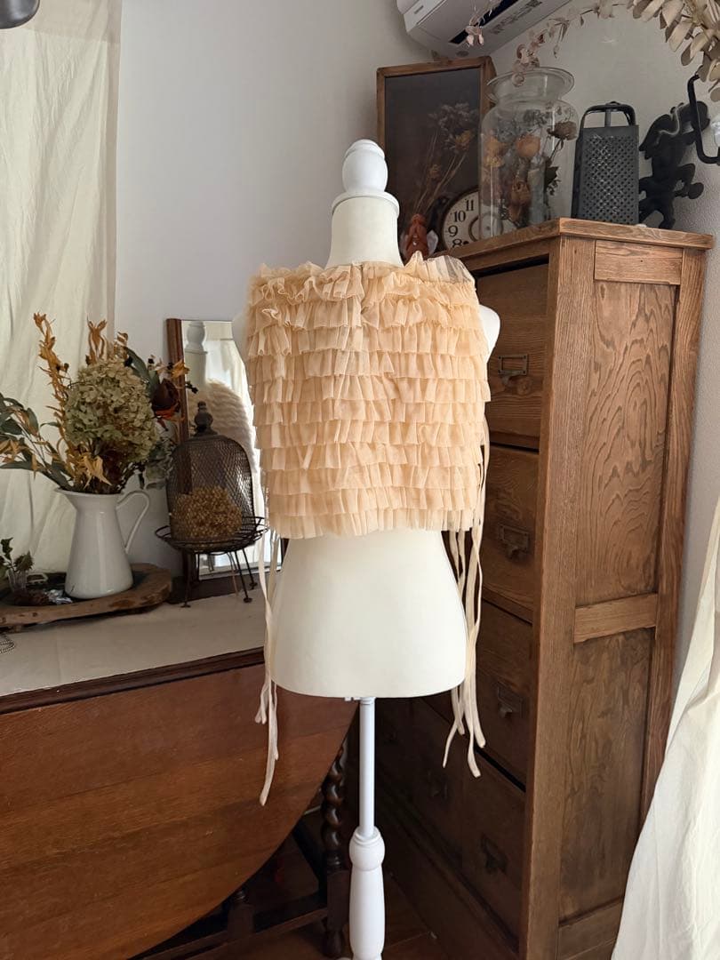 CAROLINA GLASER ワンピース　ベスト付き チュールトレンチコート