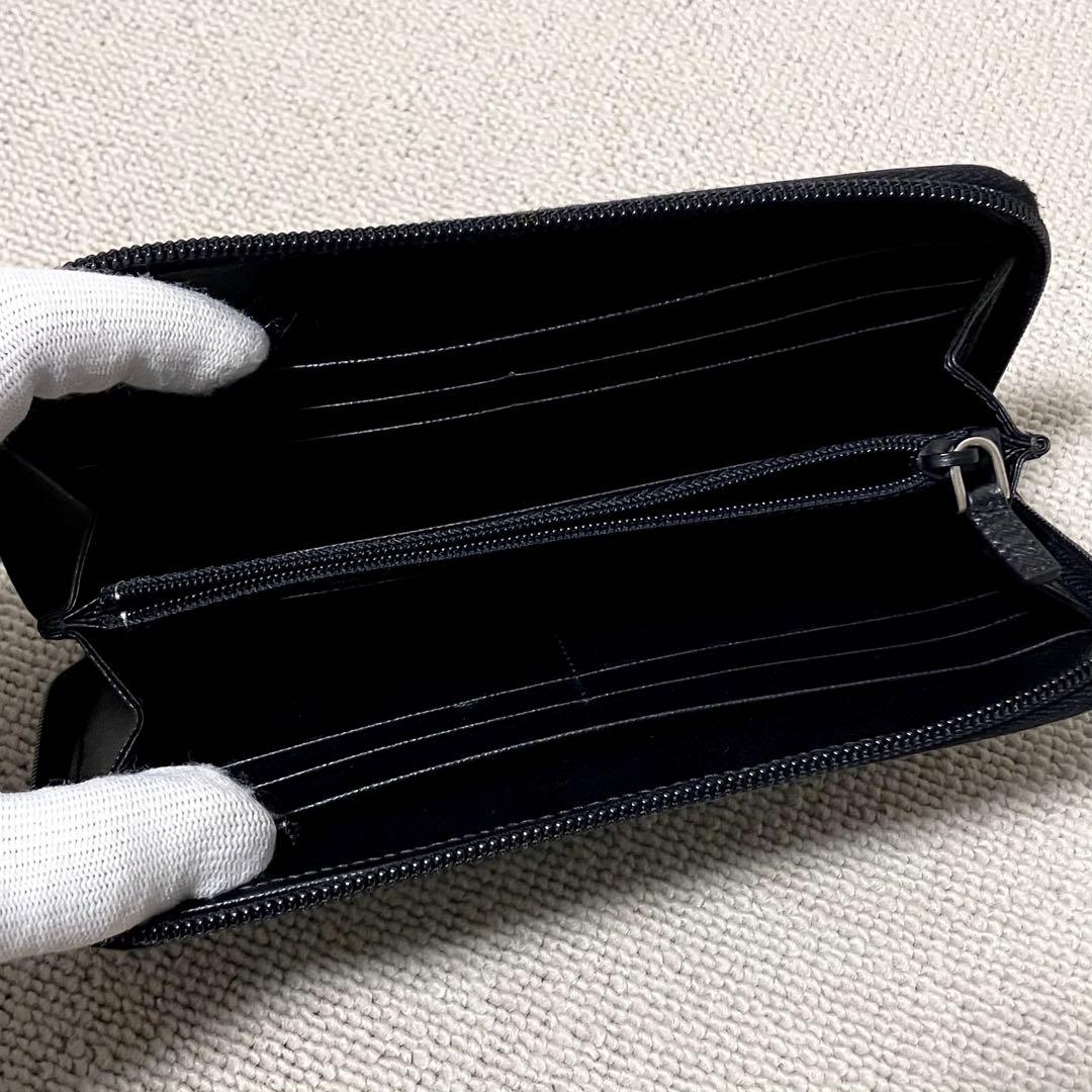 専用！プラダ［長財布］ラウンドジップ　サフイアーノ　ブラック　トライアングル
